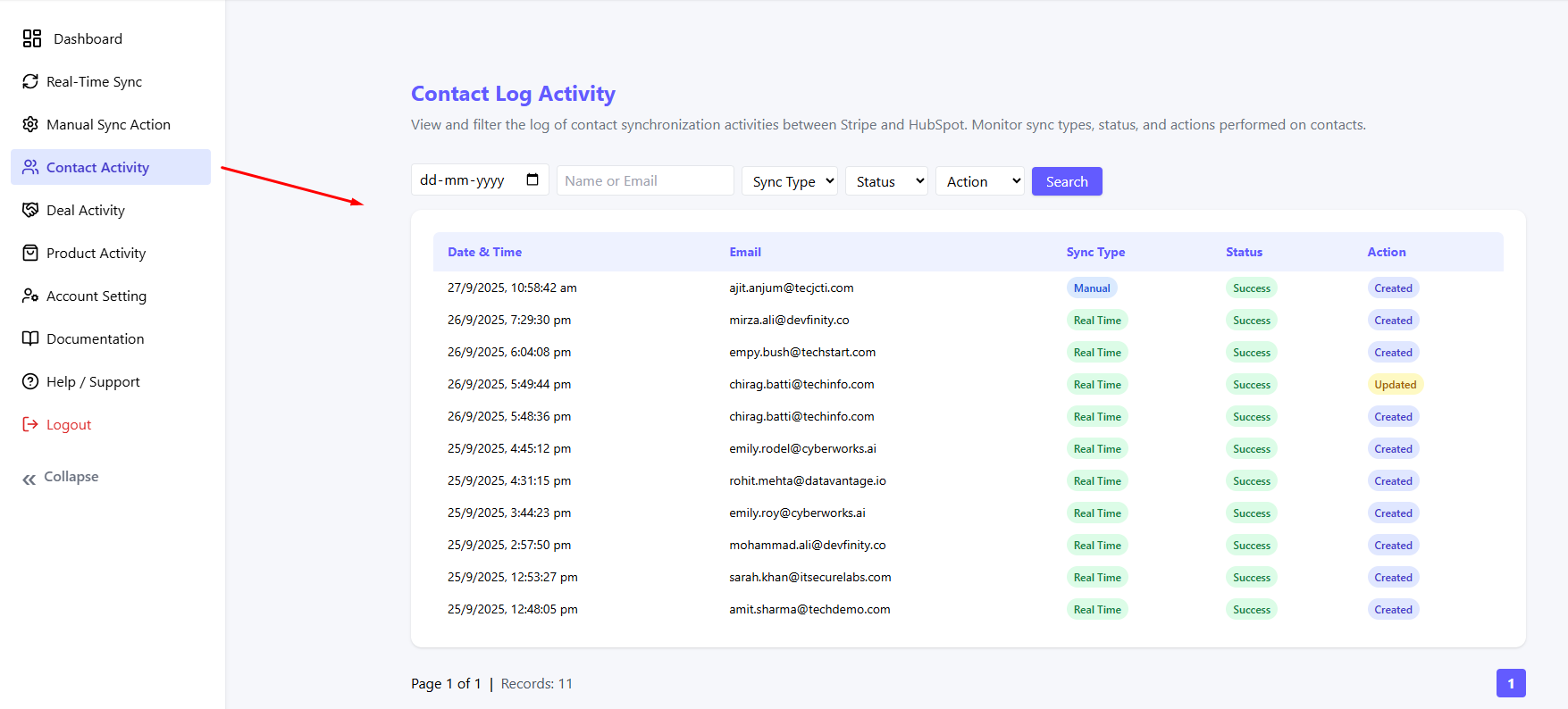 Disconnect accounts